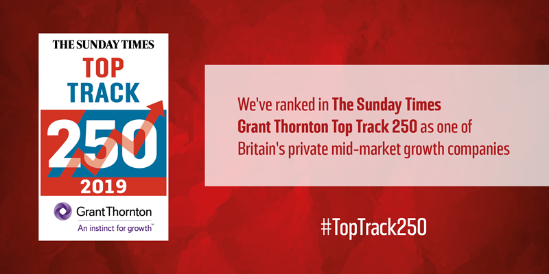 Barrett Steel positioned 59th on The Sunday Times Grant Thornton Top Track 250