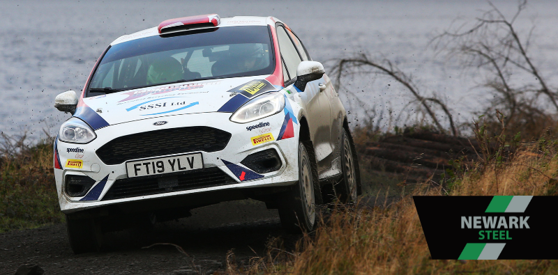 Newark Steel Sponsored Eddie Lewis lines up Junior British Rally Championship bid