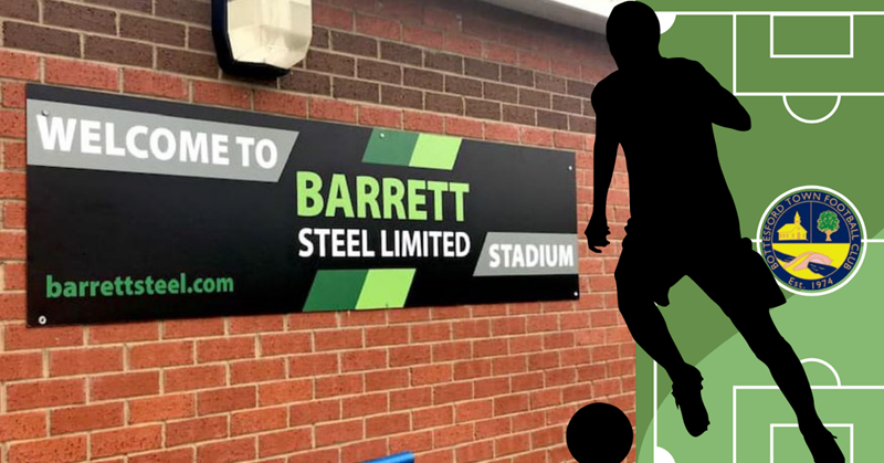 Bottesford Town FC forge ahead with sponsorship from local steel stockholder Barrett Steel Ltd