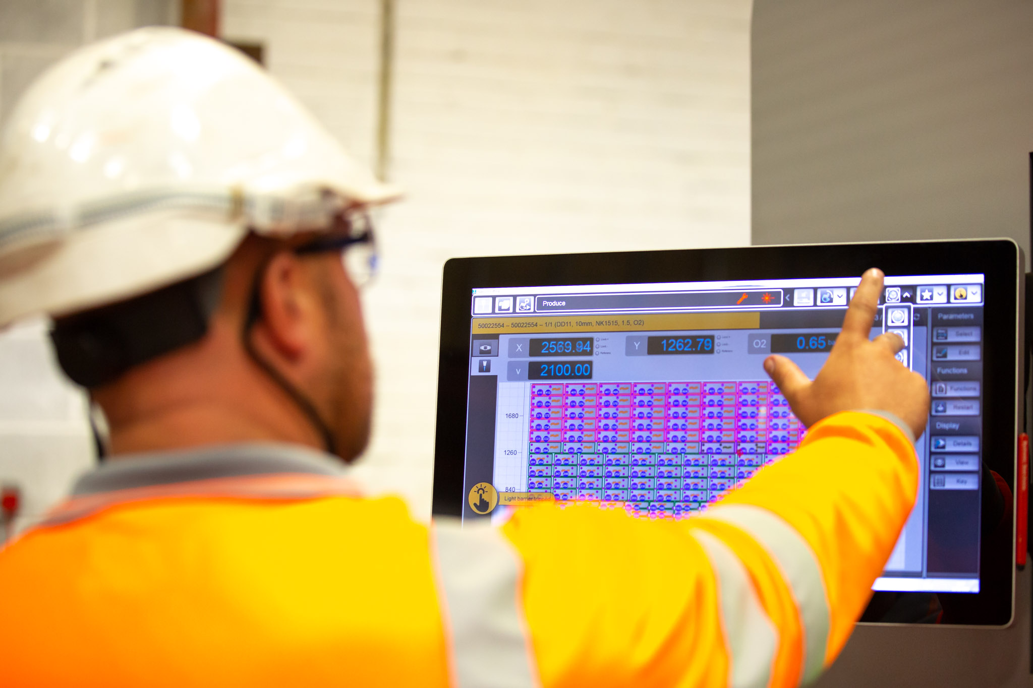 Profiling steel at Barrett Steel Rotherham