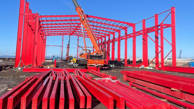 Barrett Steel Supplies 600 Tonnes of Structural Sections for Bristol Port.